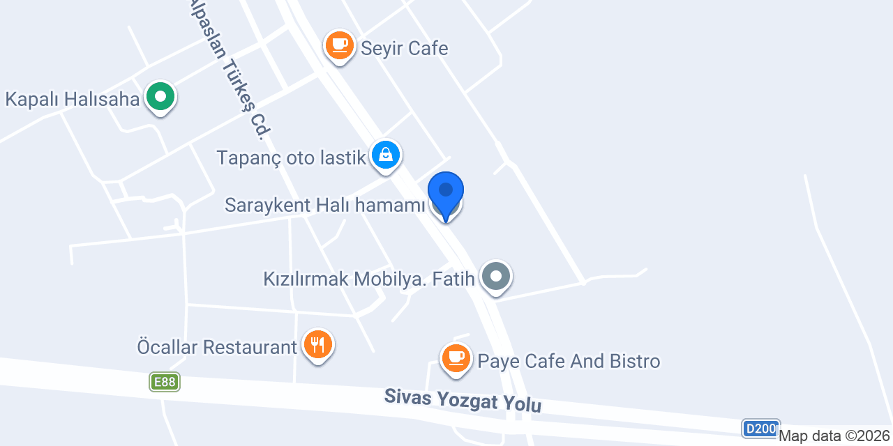 Saraykent Halı hamamı konumu