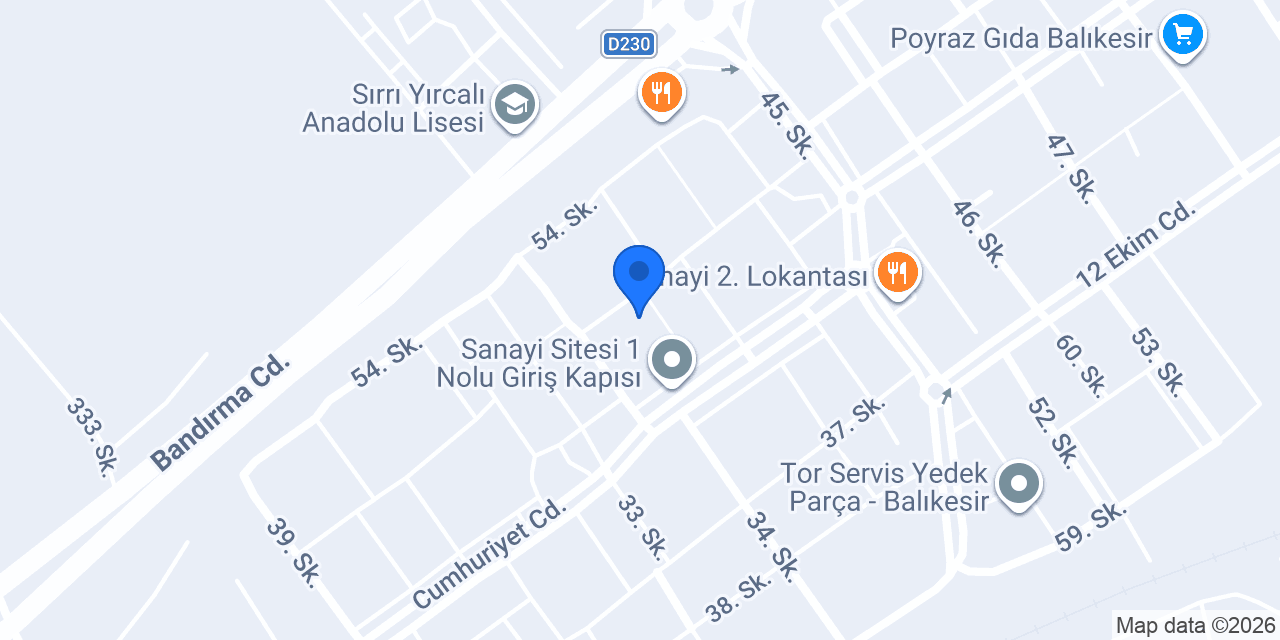 BOZGÜL YAPI konumu
