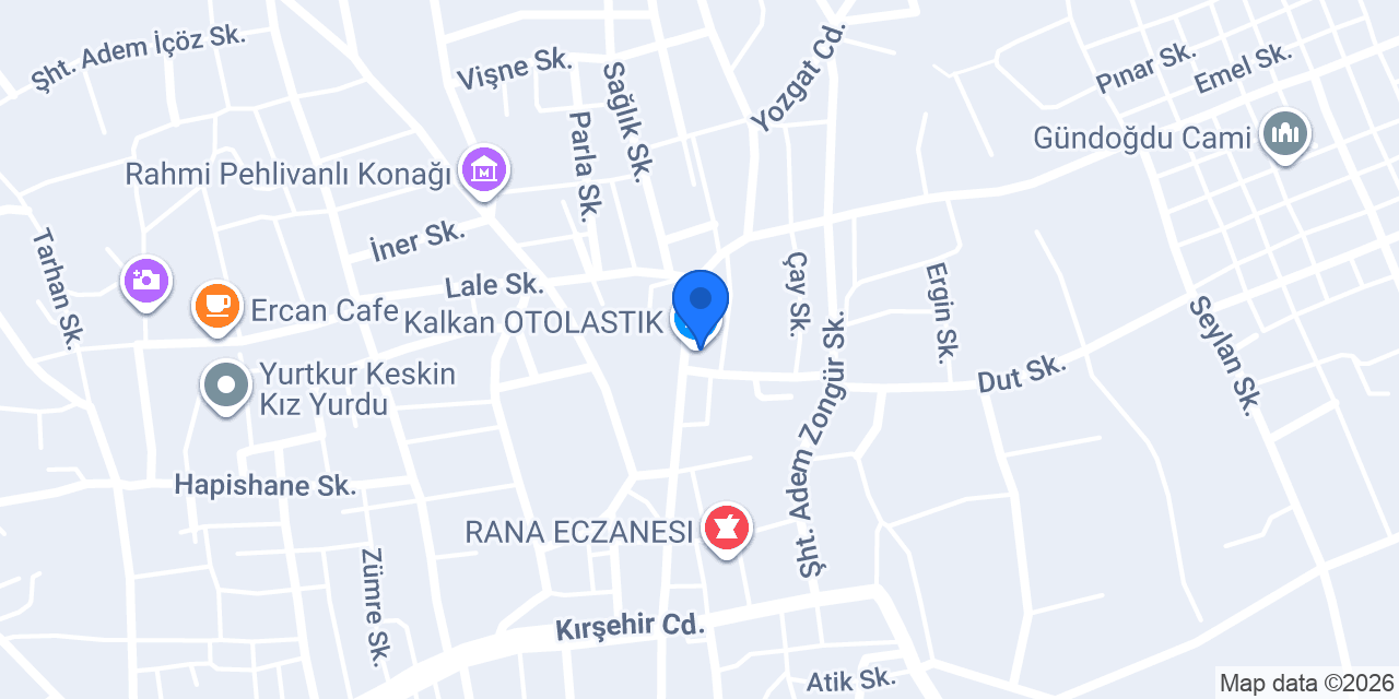 Kalkan OTOLASTIK konumu