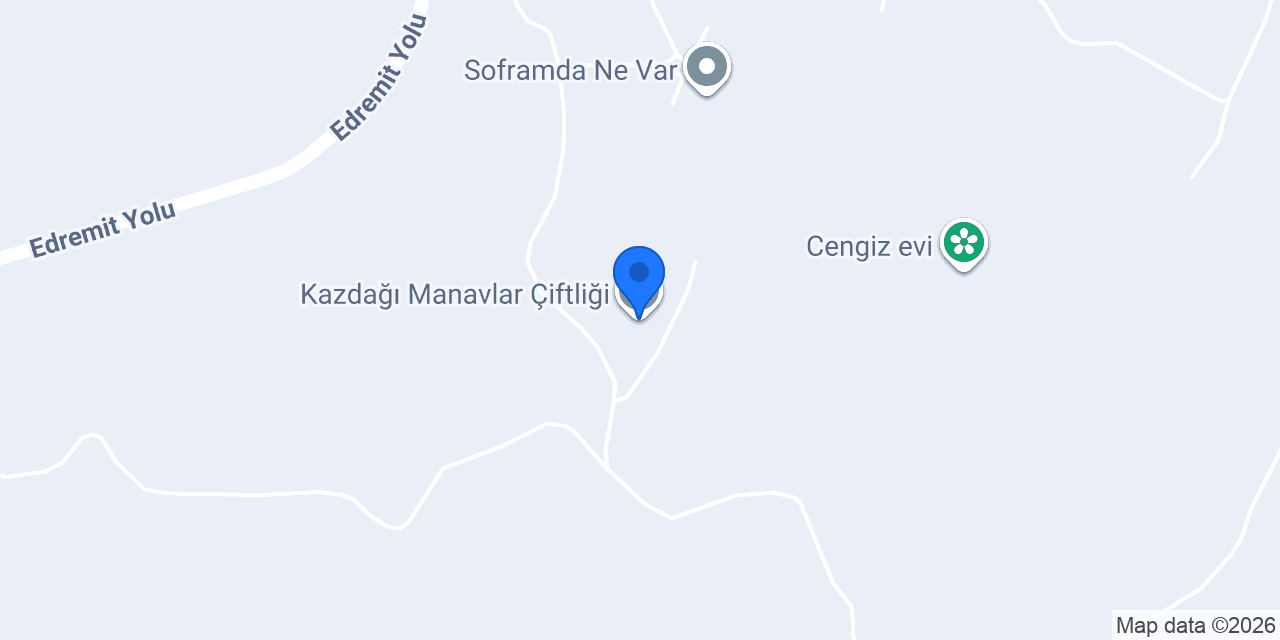 Kazdağı Manavlar Çiftliği konumu