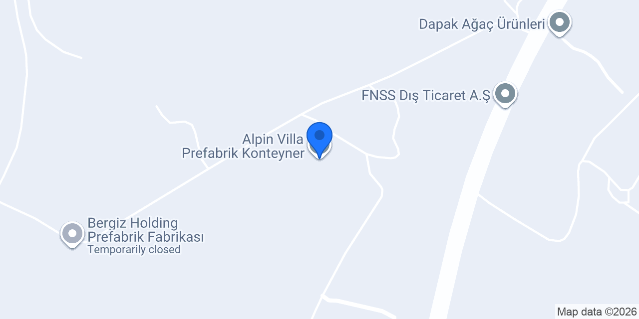 Alpin Villa Prefabrik Konteyner konumu