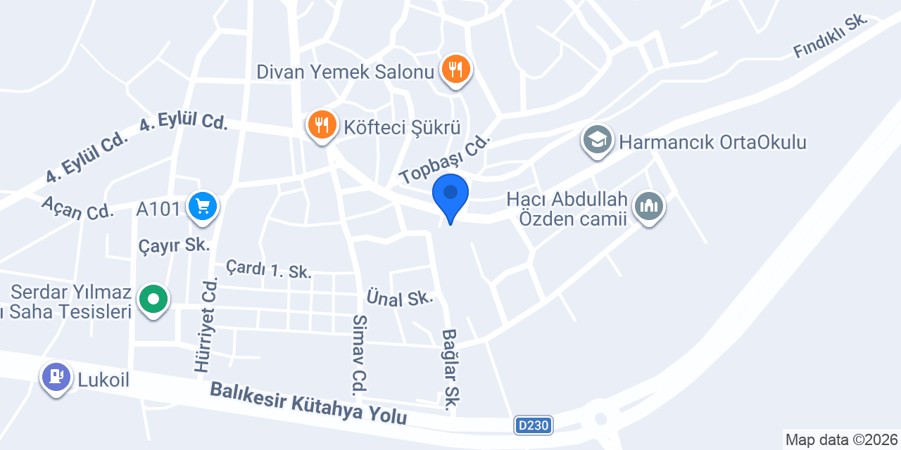 Harmancık Arı Apart konumu