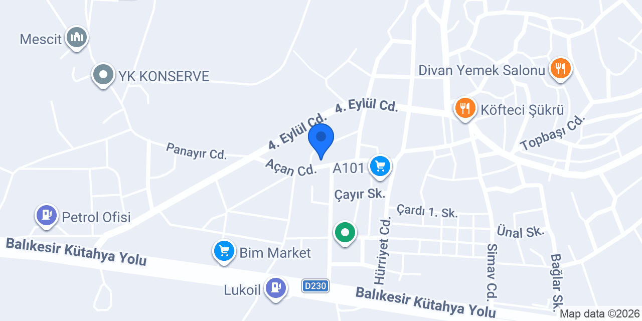 Hatipoğlu Oto Tamir konumu