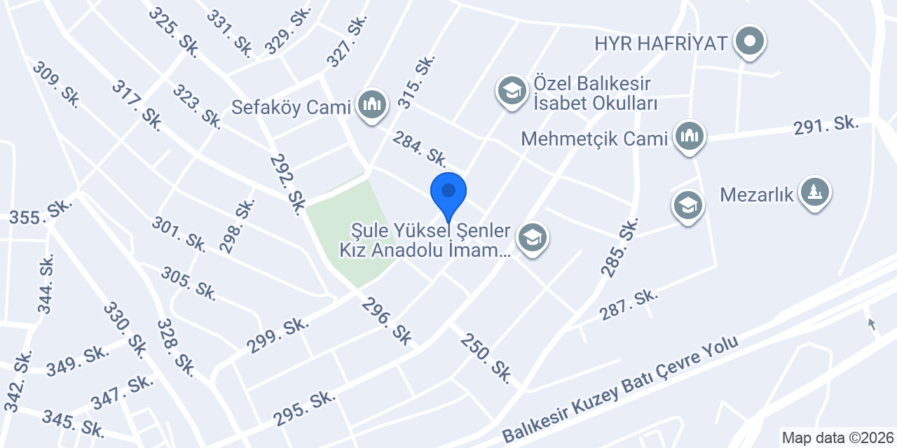 Balıkesir tesisatçısı konumu