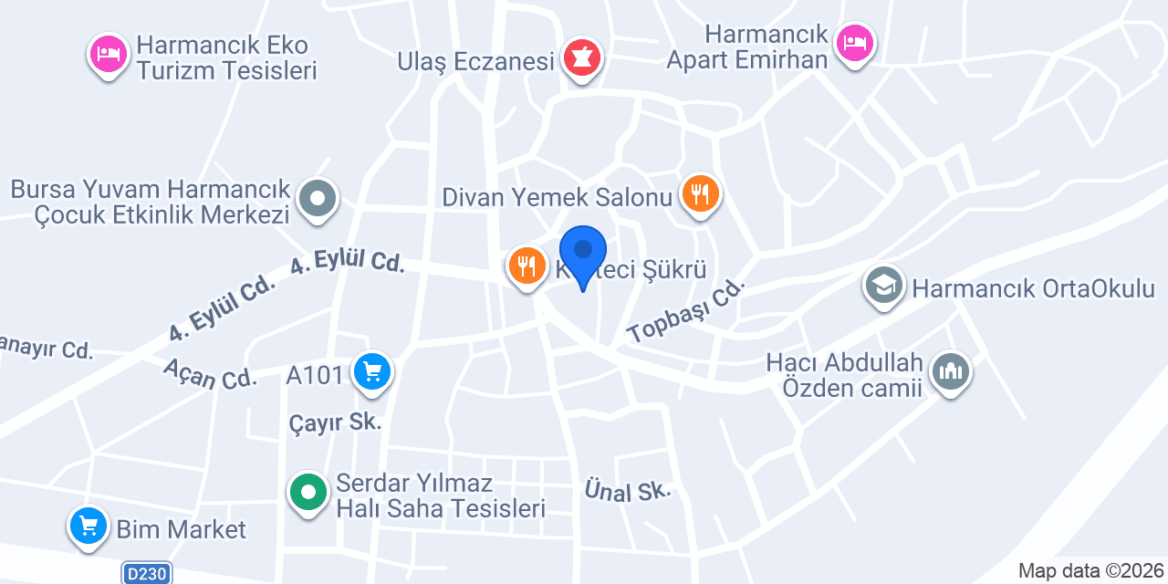 Ptt-harmancık Şubesi konumu