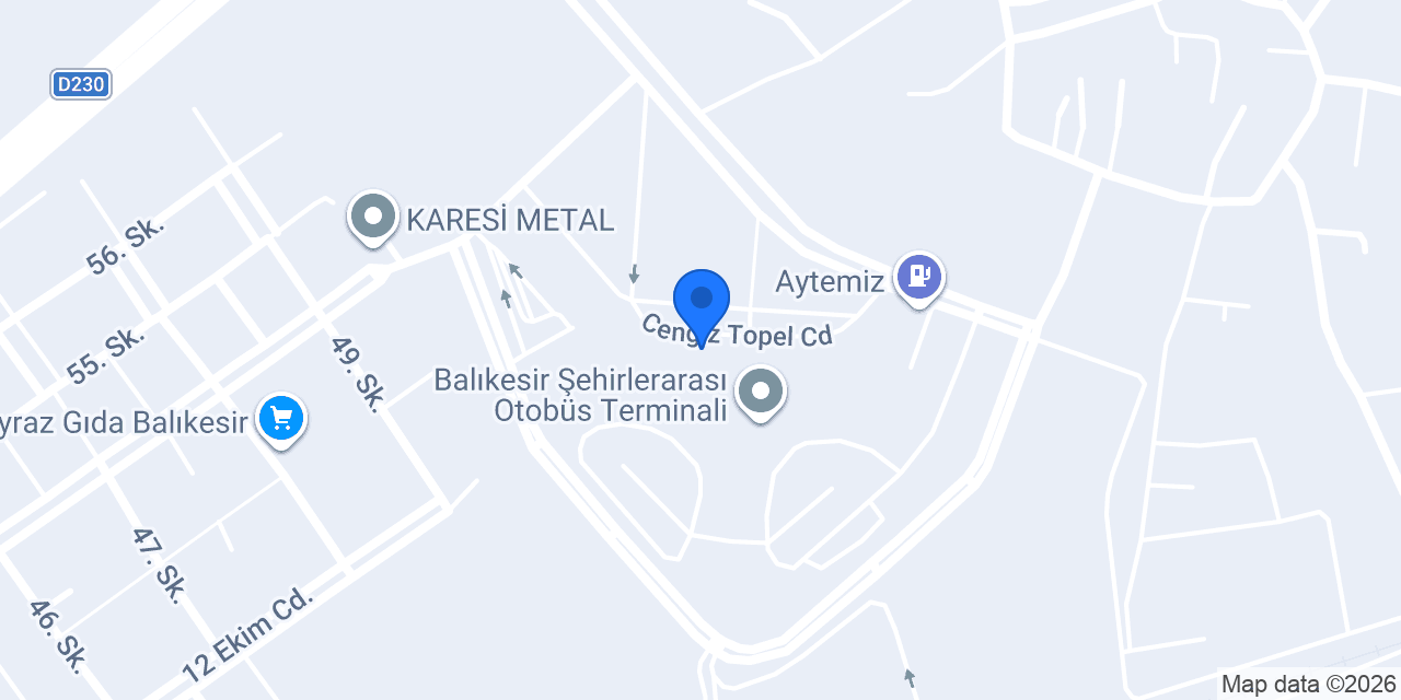 Terminal Taksi konumu