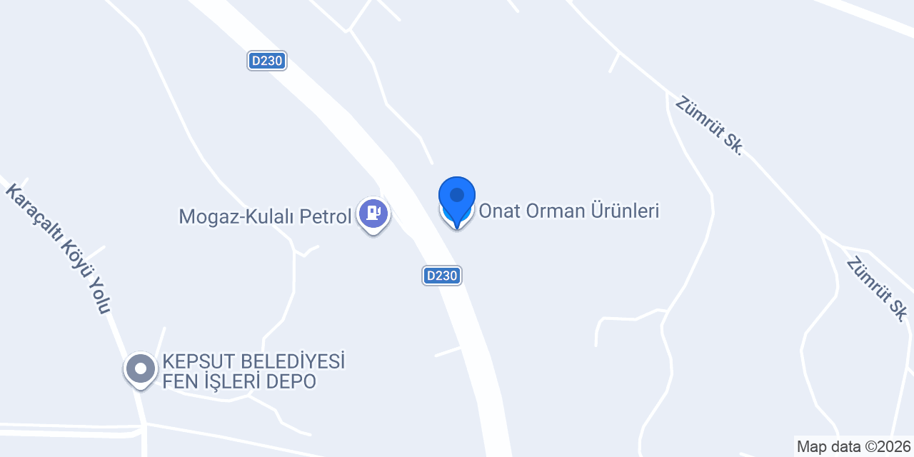 Onat Orman Ürünleri konumu