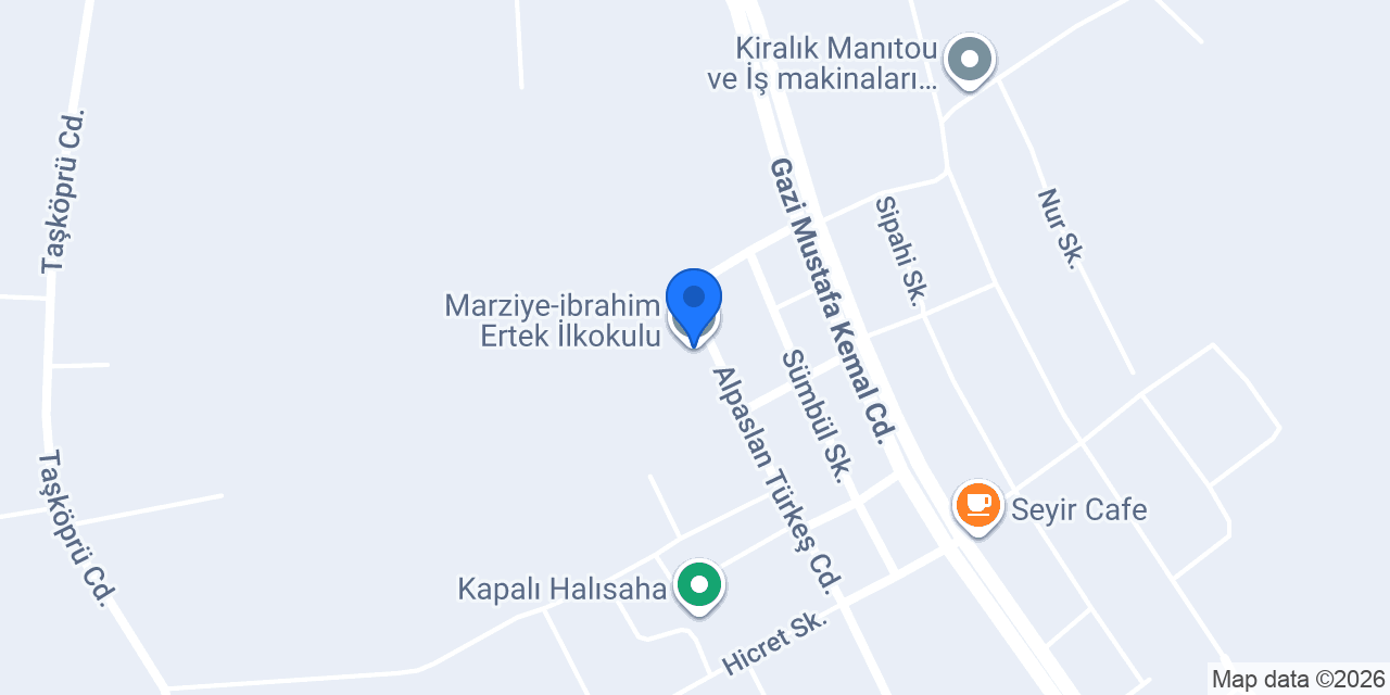 Marziye-ibrahim Ertek İlkokulu konumu