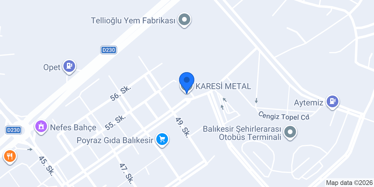 KARESİ METAL konumu