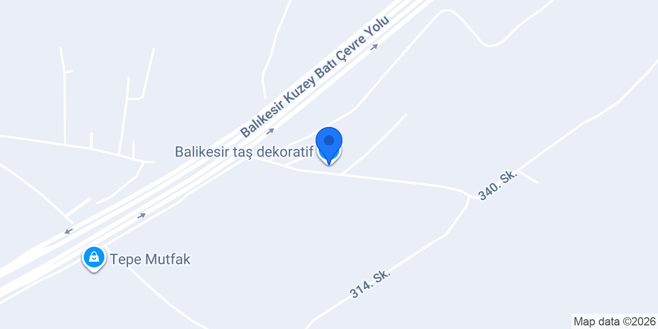 Balikesir taş dekoratif konumu