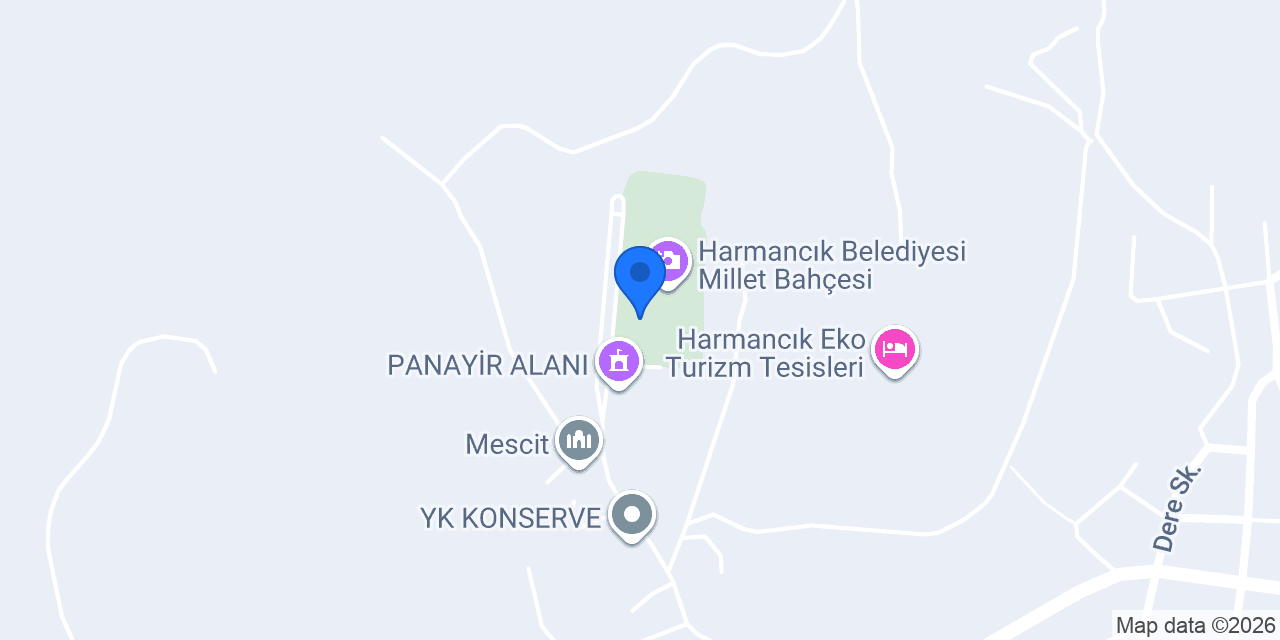 Harmancık Kamp Karavan Alanı konumu