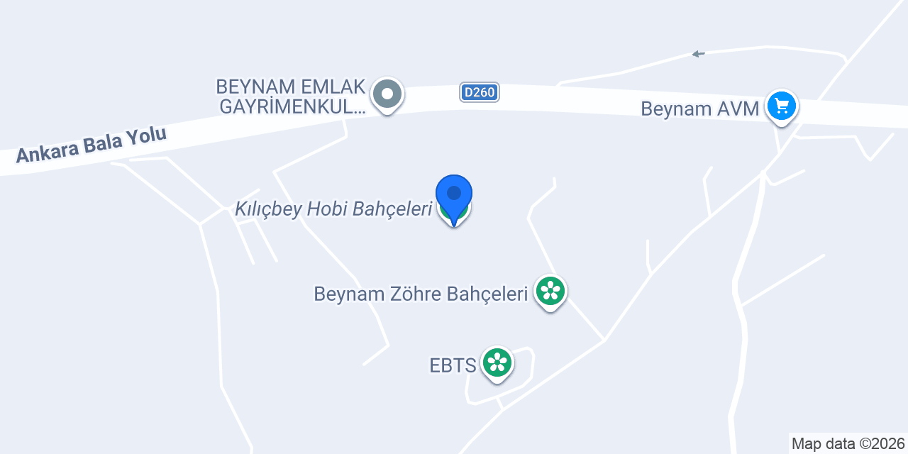 Kılıçbey Hobi Bahçeleri konumu