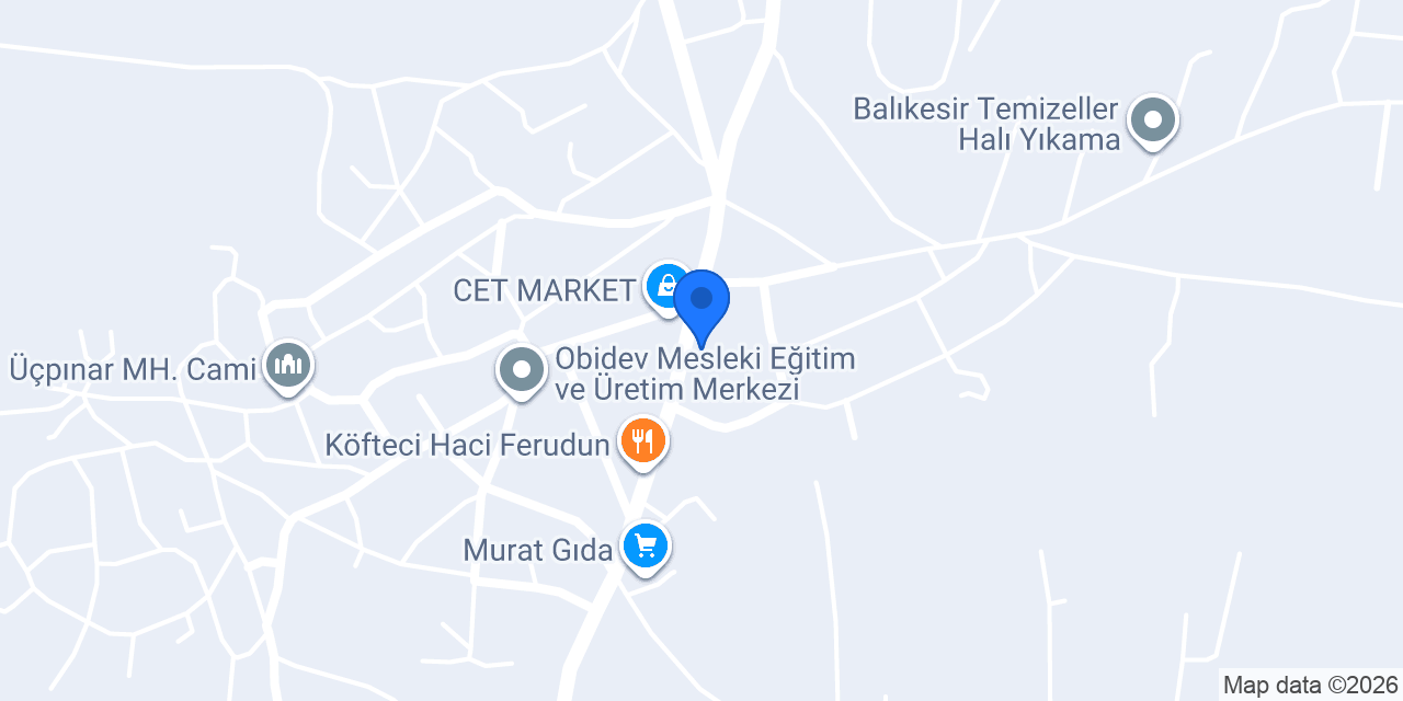 Özer doğrama mobilya konumu