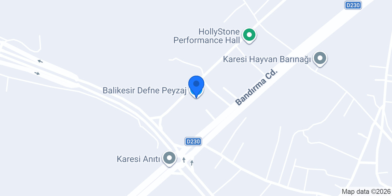 Balikesir Defne Peyzaj konumu