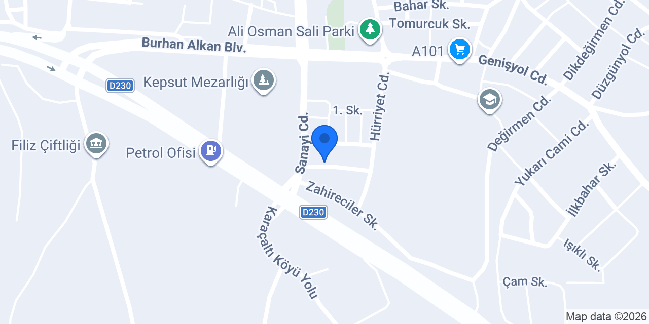Kaplan Oto Tamircisi konumu