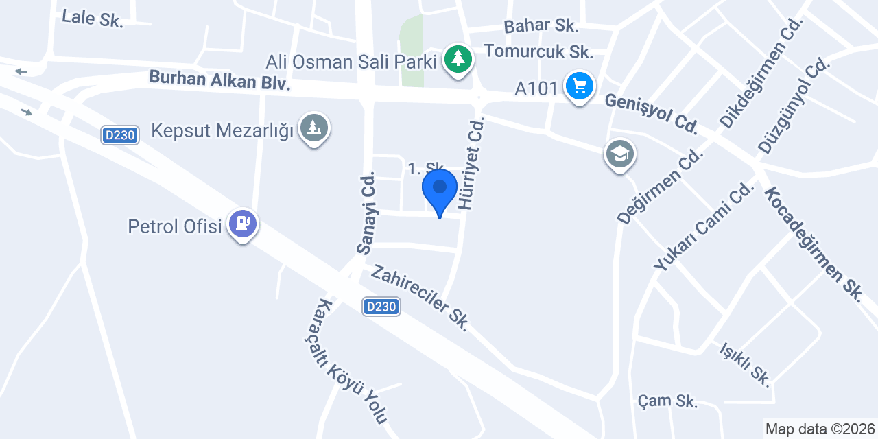 Ürünal Tarım Makina konumu