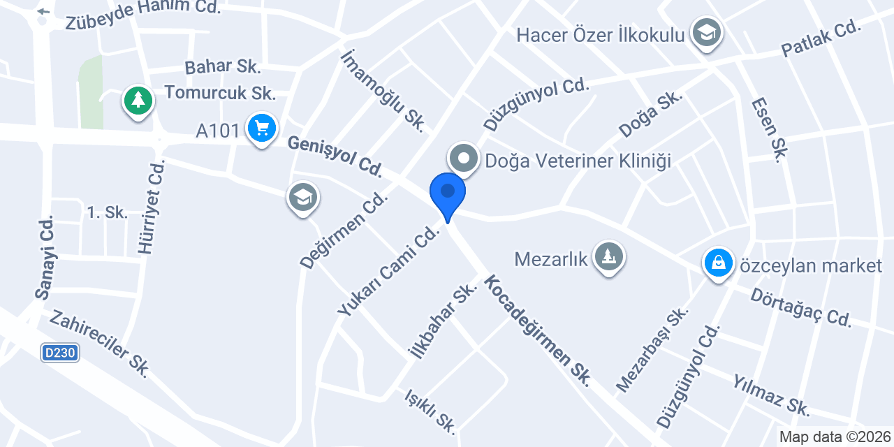 Furkan Ekmek Fırını konumu