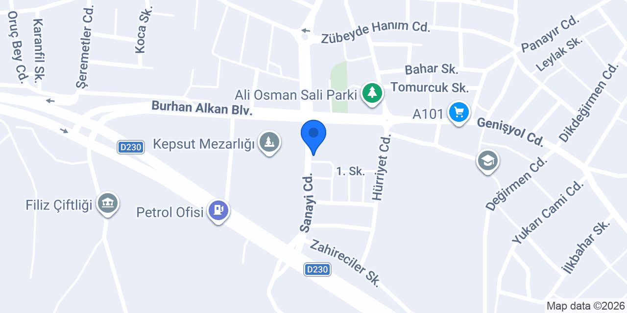 Sanayi Lokantası konumu