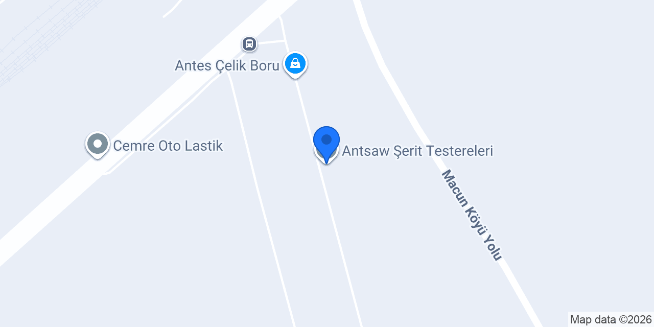 Antsaw Şerit Testereleri konumu