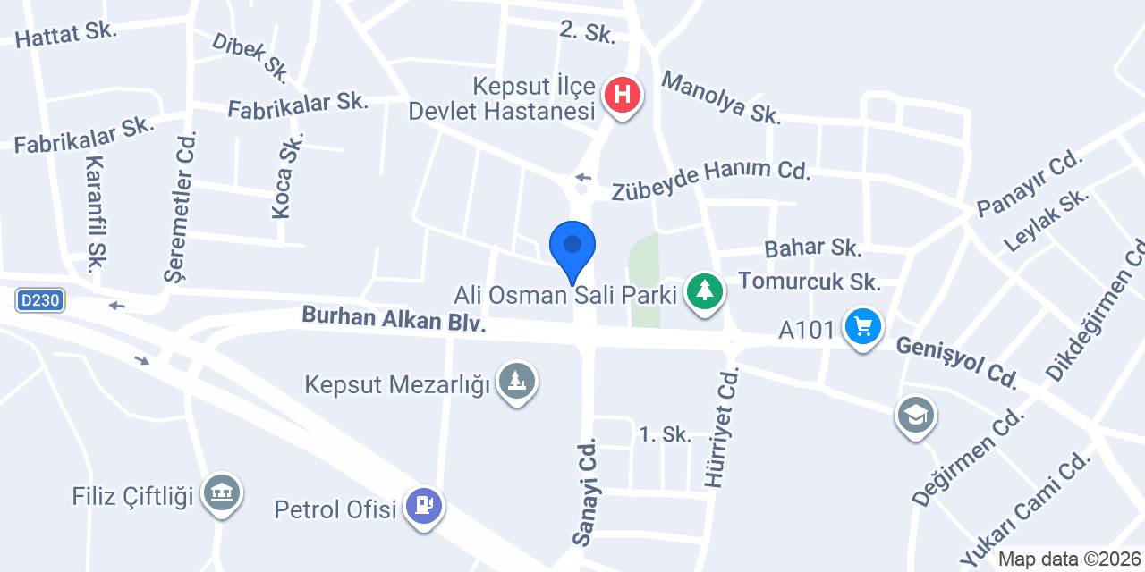 Başak Ekmek Fırını konumu