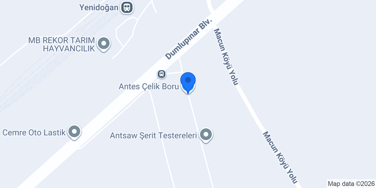 Antes Çelik Boru konumu