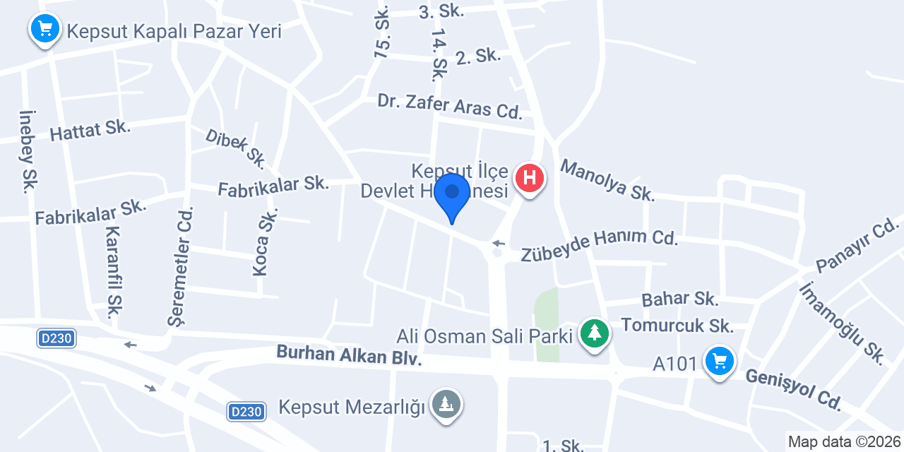 Kepsut Garaj Taksi Durağı konumu