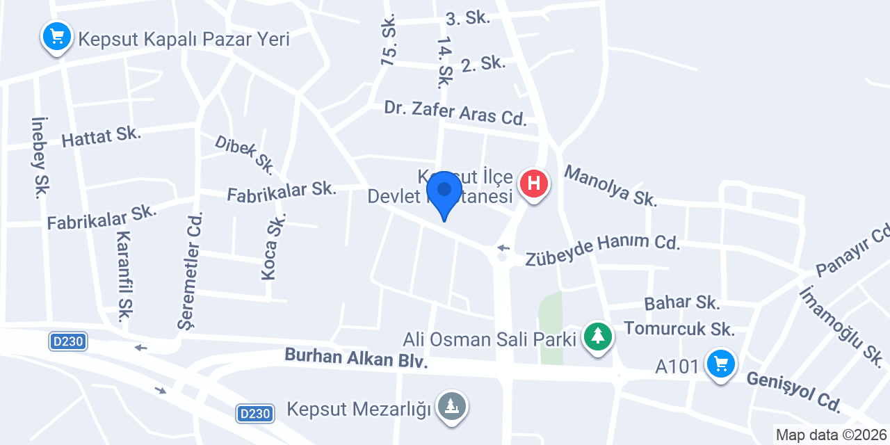 Kepsut Eczanesi konumu