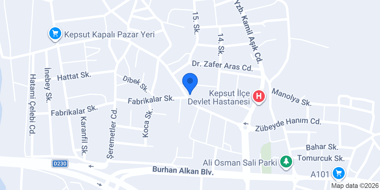 Kasap halis ızgara salonu konumu