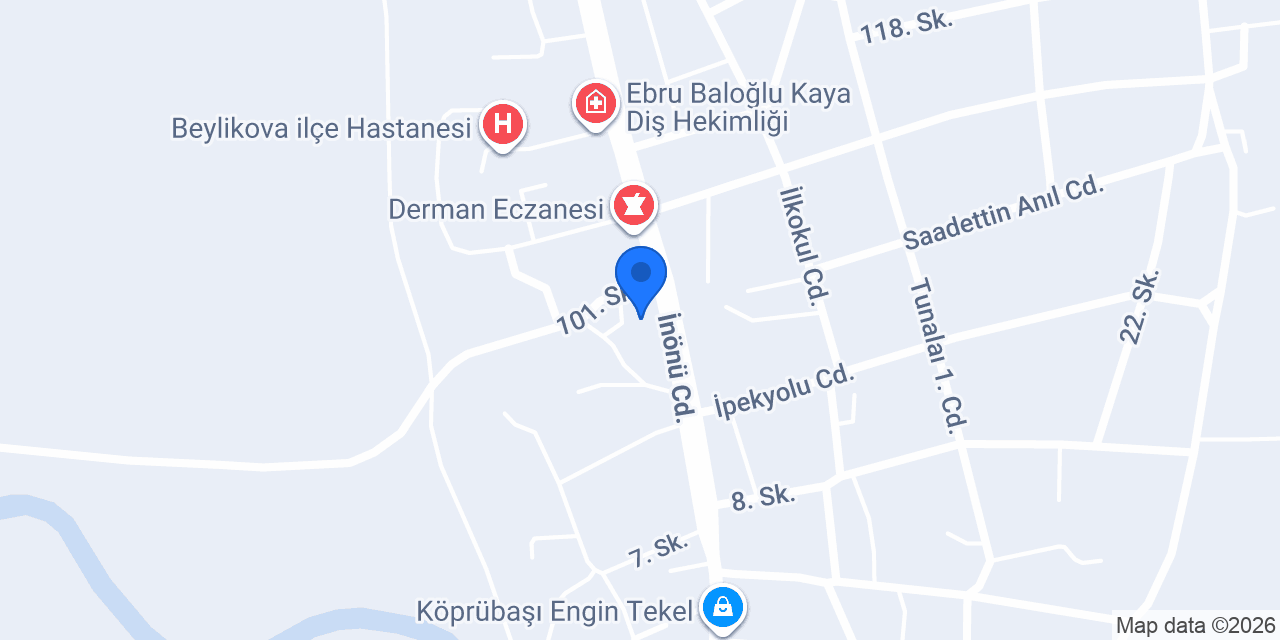 Beylikova Belediyesi konumu