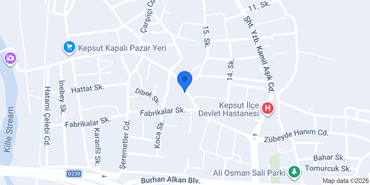 Noon Yapı Kepsut konumu