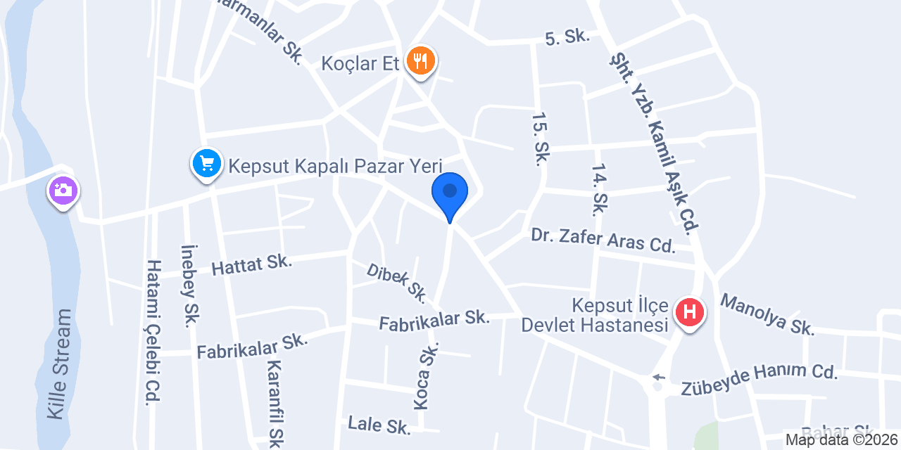Tapu Müdürlüğü konumu