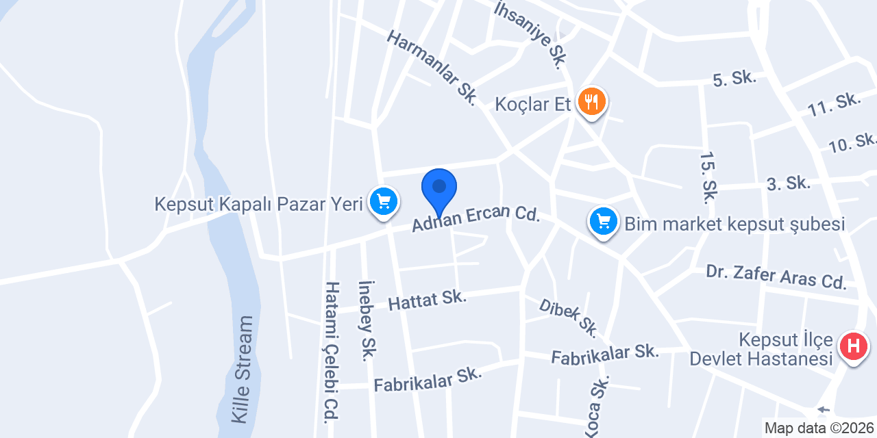 Kepsut Adliyesi konumu