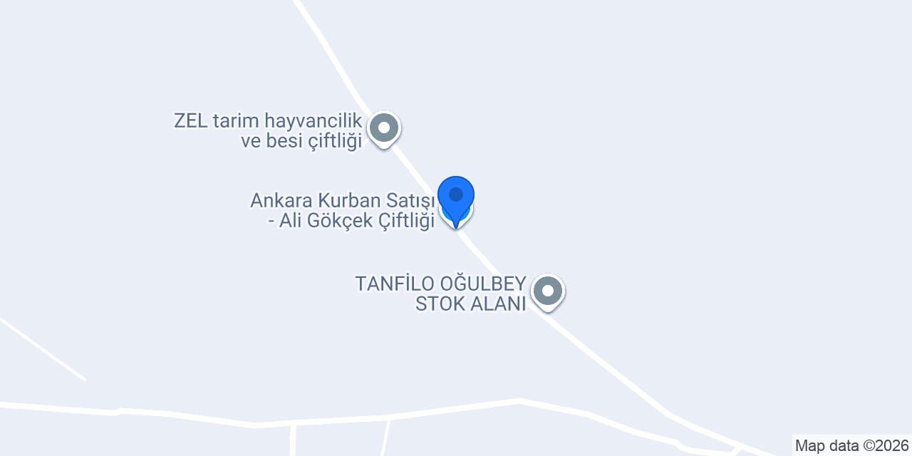 Ankara Kurban Satışı - Ali Gökçek Çiftliği konumu