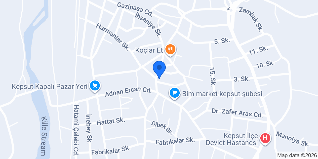 Diş Hekimi Eda AVCI konumu