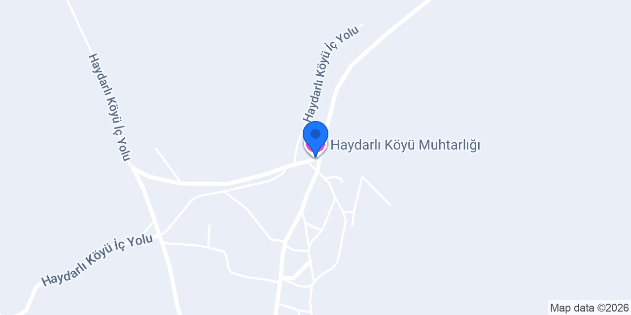 Haydarlı Köyü Muhtarlığı konumu