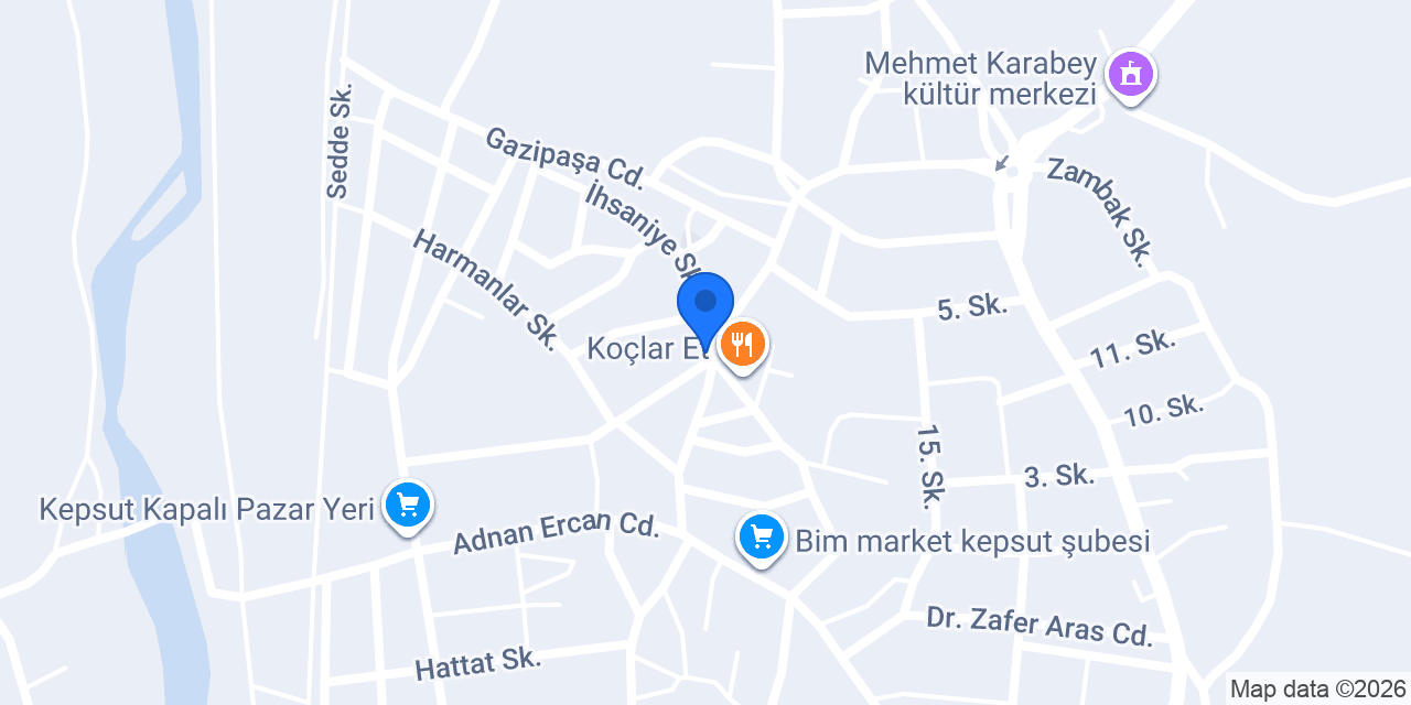 KEPSUT ON KOFTE konumu