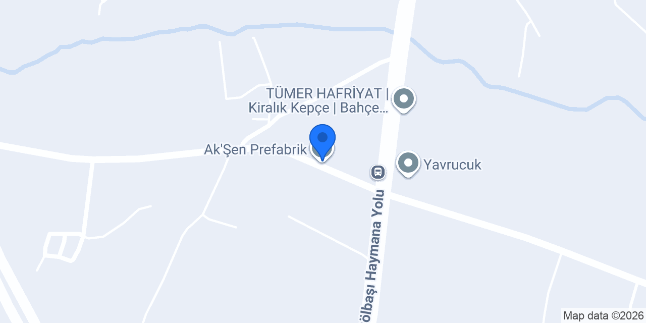 Ak'Şen Prefabrik konumu