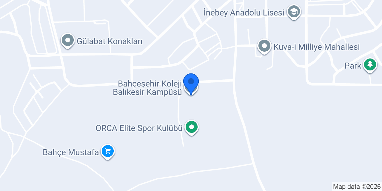 Bahçeşehir Koleji Balıkesir Kampüsü konumu
