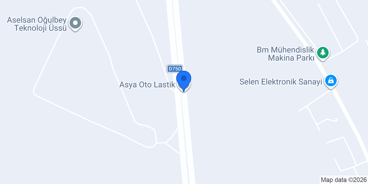 Asya Oto Lastik konumu