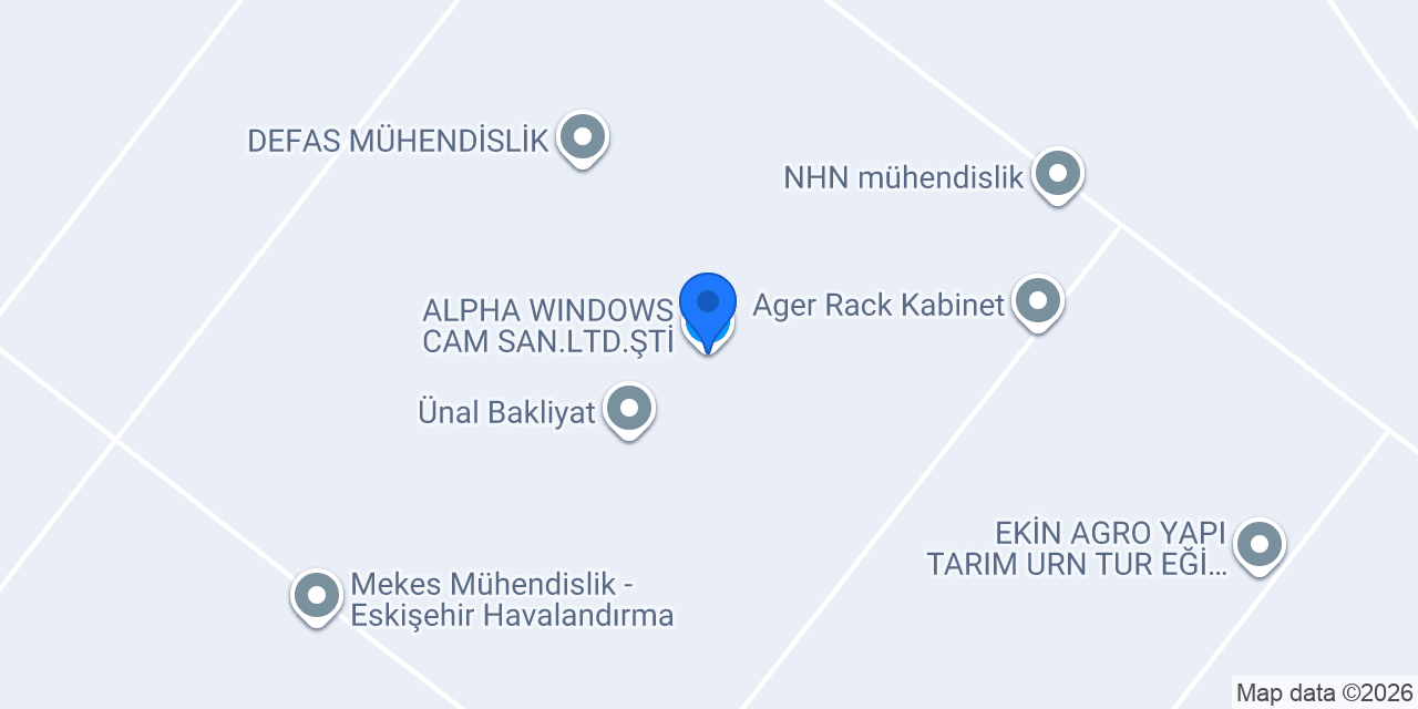 ALPHA WINDOWS CAM SAN.LTD.ŞTİ. konumu