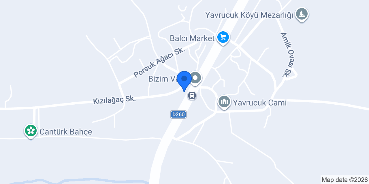 Yavrucak İlkokulu konumu