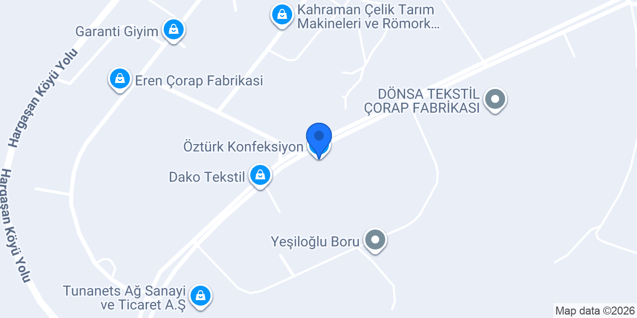 Öztürk Konfeksiyon konumu