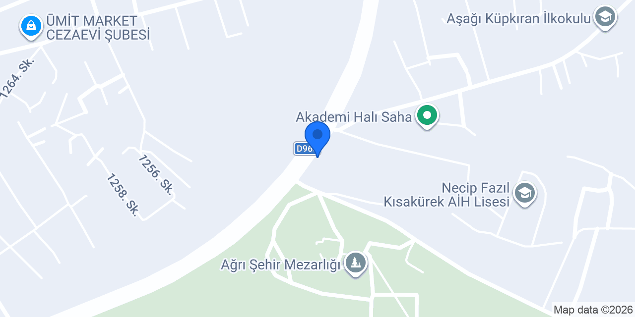 Ağrı Merkez 4 Nolu ASM konumu