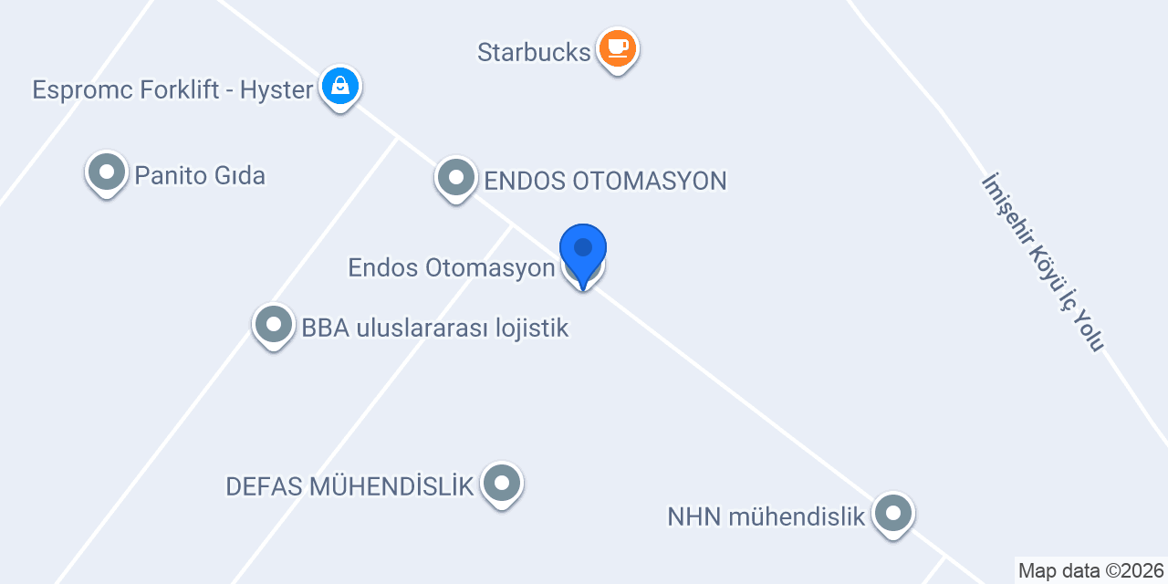 Endos Otomasyon konumu