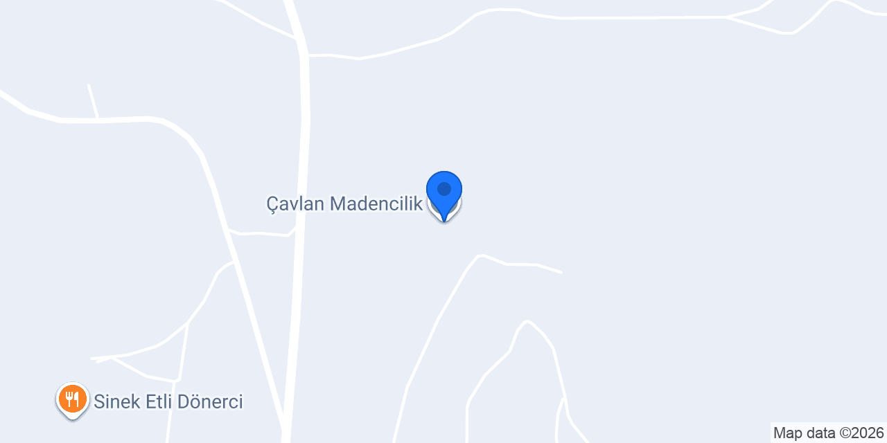 Çavlan Madencilik konumu