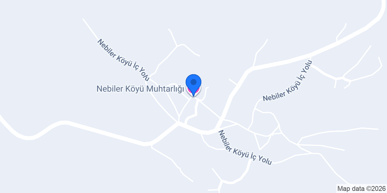 Nebiler Köyü Muhtarlığı konumu