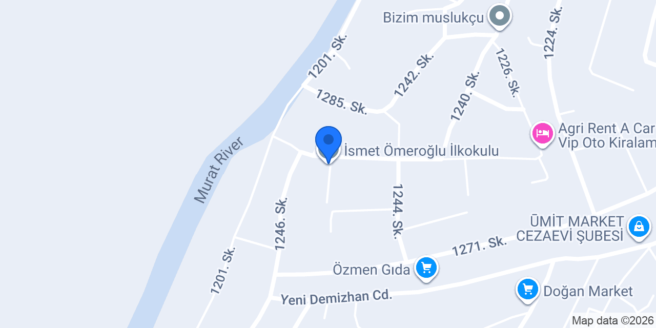 İsmet Ömeroğlu İlkokulu konumu