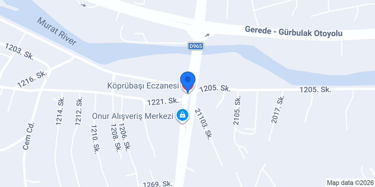 Köprübaşı Eczanesi konumu