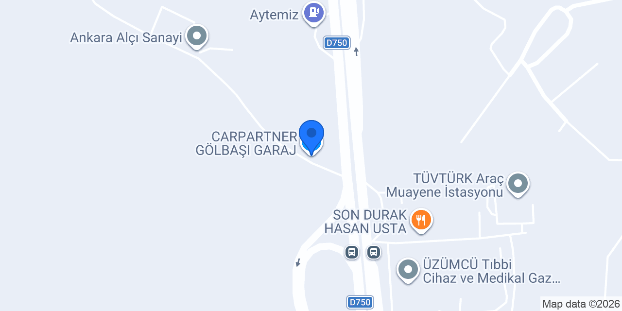 CARPARTNER GÖLBAŞI GARAJ konumu