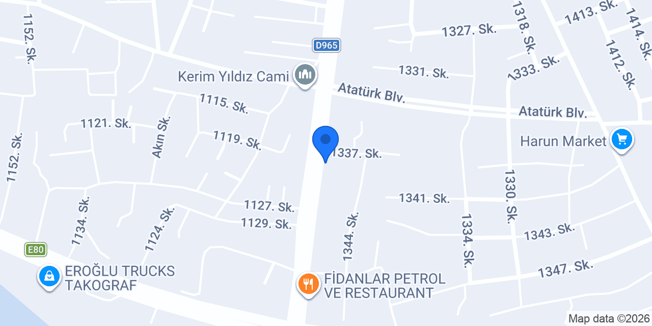 Koç Mobilya konumu
